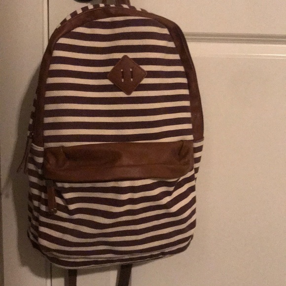 target striped backpack